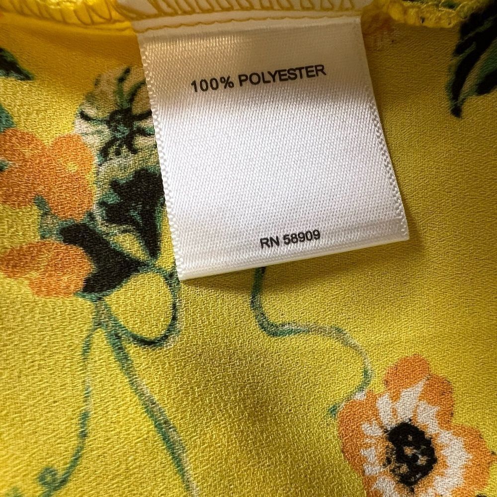 Yellow ditzy floral ruffle mini dress - Picture 9 of 11